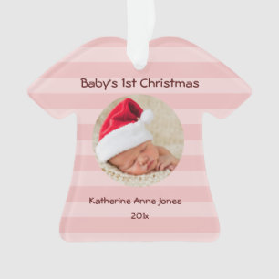 Acryl-Verzierung des Babys erste Weihnachts Ornament