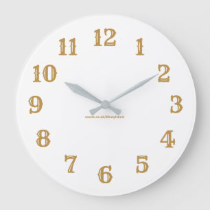 Acryl-Wanduhr - Gold Große Wanduhr