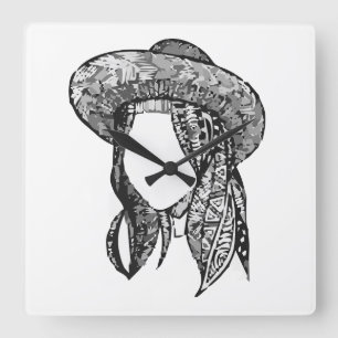 Acryl-Wanduhr Quadratische Wanduhr