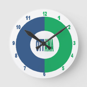 Acryl-Wanduhr, Rundes Medium Design OTTAWA Runde Wanduhr