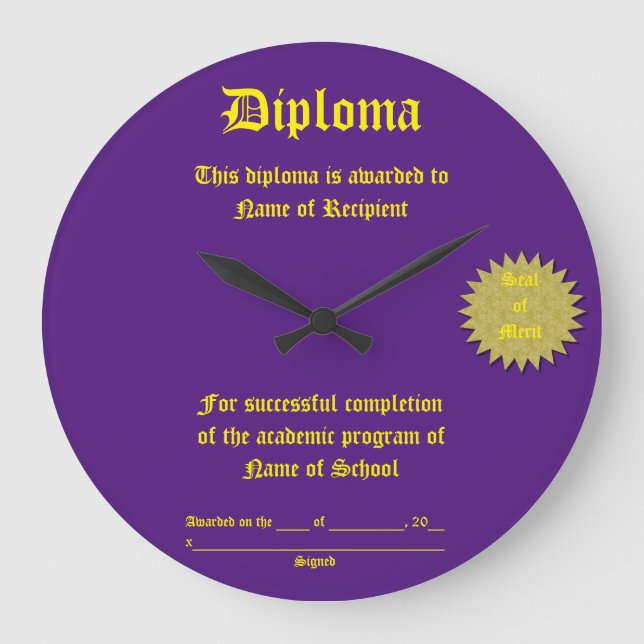 Acryl Wanduhren (Vorderseite)