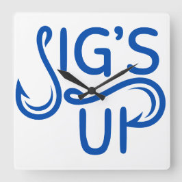 Acryl Wanduhren. Jigs Up. Quadratische Wanduhr