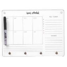Acryl-Wöchentlicher Kalender und Essensplaner