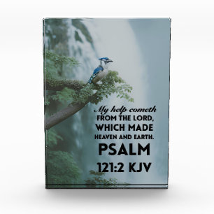 Acrylblock mit Bibelvers Psalm 121,2 Fotoblock