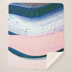 Acrylfarbe, abstrakt. Schließen des Gemäldes. Sherpadecke