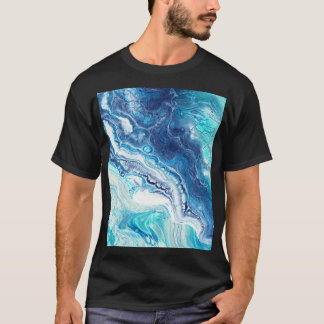 Acrylfarbe, abstrakte Farbtöne T-Shirt
