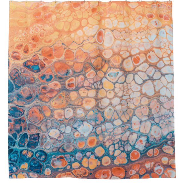 Acrylfarbe Duschvorhang (Vorderseite)