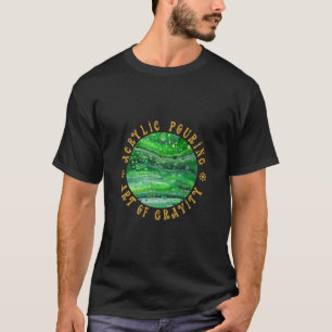Acrylgießen - Art of Gravity - 004 - Old Gold T-Shirt