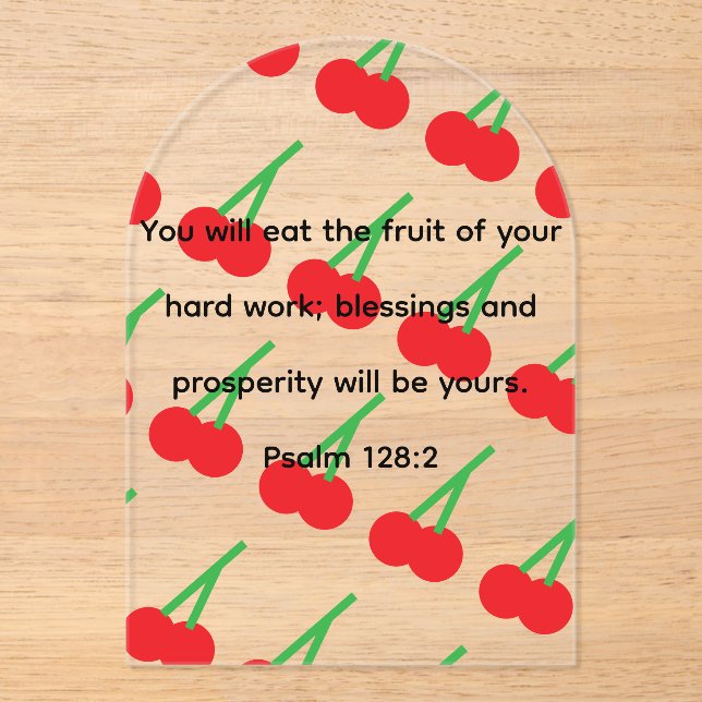 Acrylic cherry plaque acryleinladungen (Vorderseite)