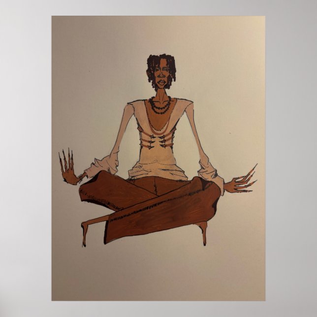 acrylic drawing  poster (Vorne)