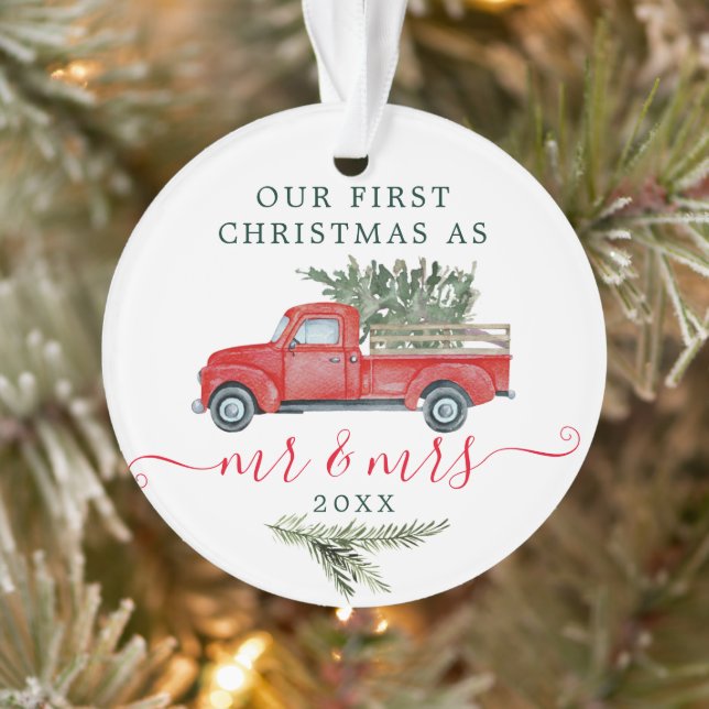 Acrylic First Christmas Ornaments - Mr. und Mrs. Ornament (Baum)