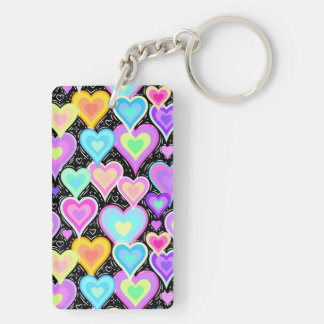 Acrylic Keychain "Hearts" Schlüsselanhänger