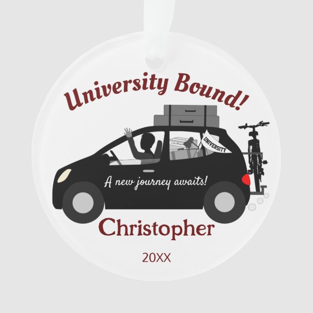 Acrylic Ornament der Universität Bound Man (Vorderseite)
