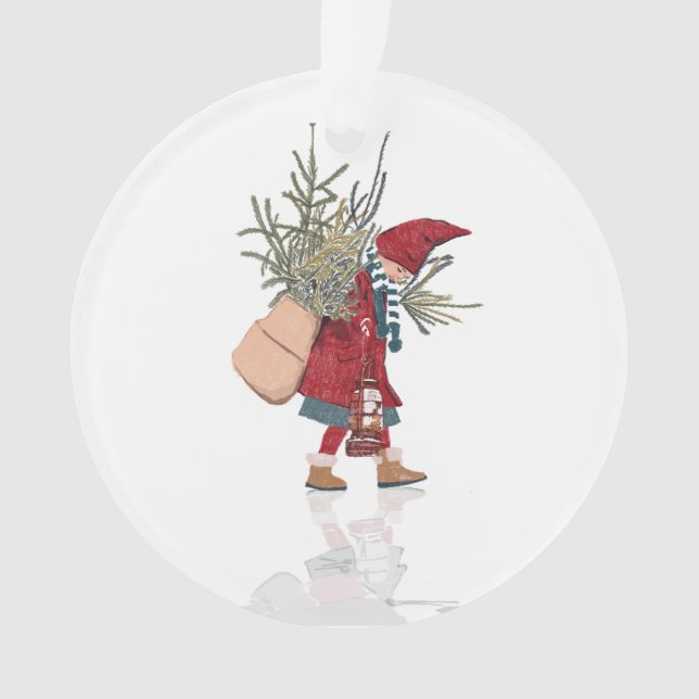 Acrylic Ornament – Little Winter Helper (Vorderseite)