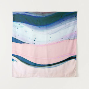 Acrylic, Paint, abstrakt. Closeup of the painting. Wandteppich