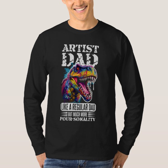 Acrylic Paint Pouring Design für Fluid Art Painter T-Shirt (Vorderseite)