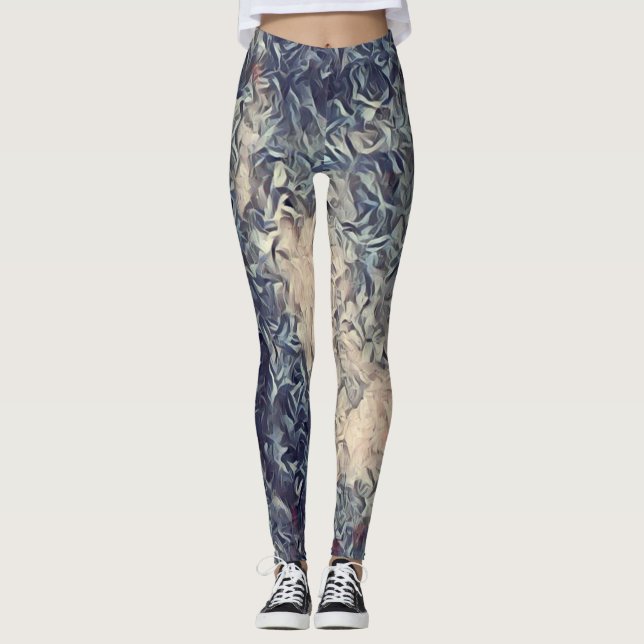 Acrylic Paint Rave Liebe Leggings (Vorderseite)