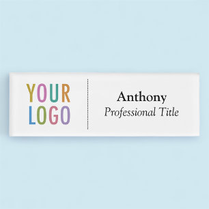 Acrylic Premium Nametag Logo Magnetic Beruflich Namenschild