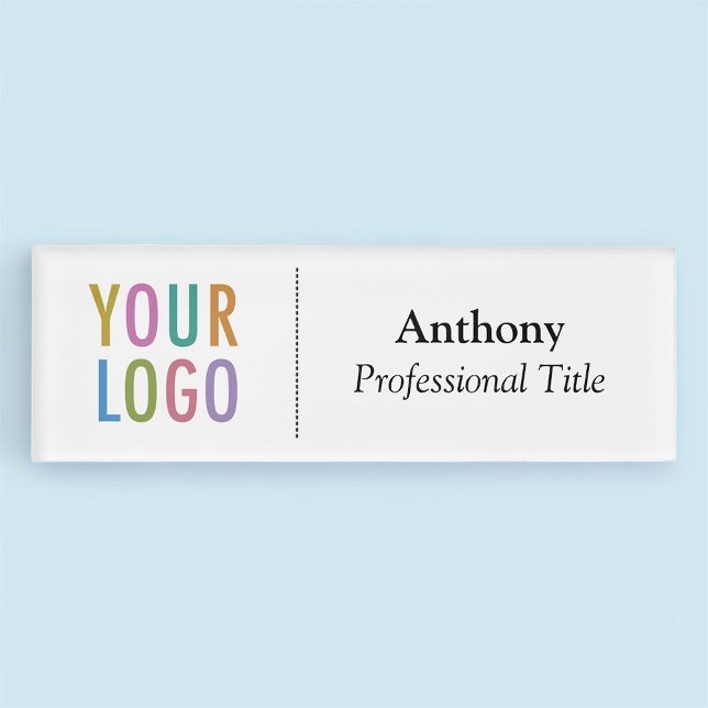 Acrylic Premium Nametag Logo Magnetic Beruflich Namenschild (MISOOK Acrylic Name Tag with Logo)