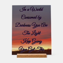 Acrylic Sign Insperational Acrylschild