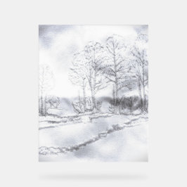 ACRYLIC SIGN TREE LINE DESIGN STYLE ACRYLSCHILD