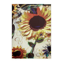 Acrylic Sonnenblumenwall Art
