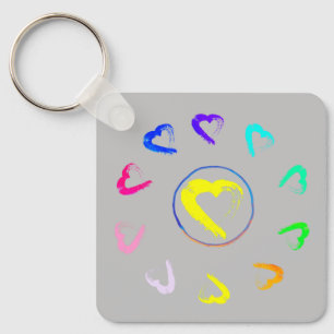Acrylic Sunheart-Metal-Schlüsselanhänger Schlüsselanhänger