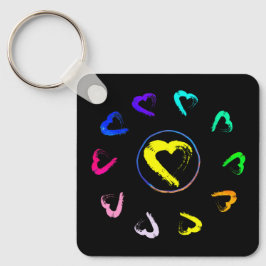 Acrylic Sunheart-Metal-Schlüsselanhänger Schlüsselanhänger