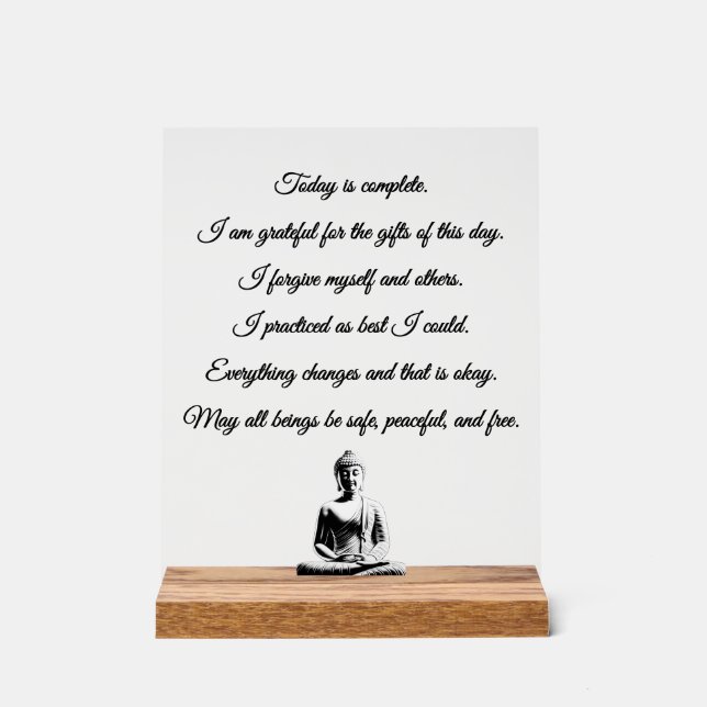 Acrylic tabletop inspirational prayer sign acrylschild (Vorderseite)