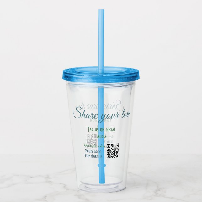 Acrylic Tumbler Acryltrinkbecher (Vorderseite)