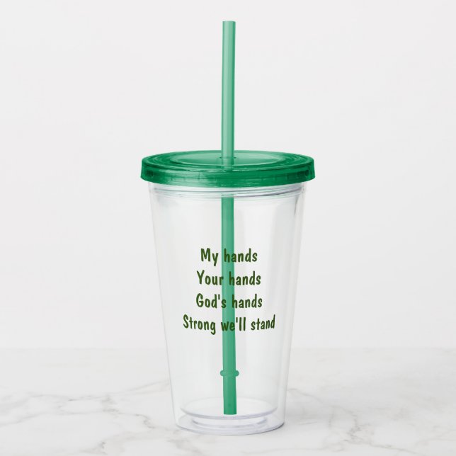 Acrylic Tumbler Acryltrinkbecher (Vorderseite)