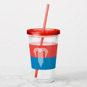 Acrylic Tumbler mit der Flagge von Kansas City Acryltrinkbecher