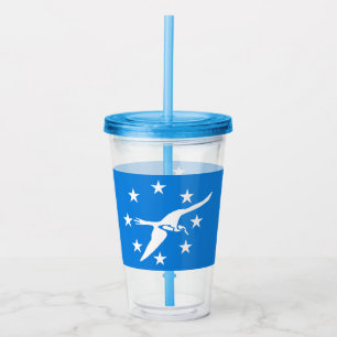 Acrylic Tumbler mit Fahne von Corpus Christi, Texa Acryltrinkbecher