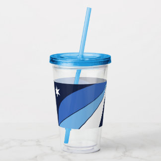 Acrylic Tumbler mit Flagge von Columbia City Acryltrinkbecher