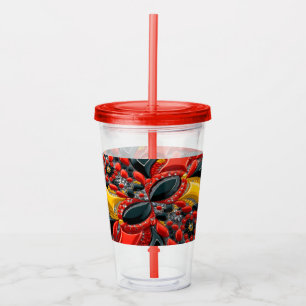 Acrylic Tumbler mit Germany Colors Design Acryltrinkbecher