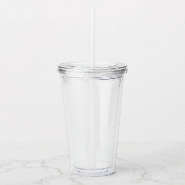 Acrylic Tumbler & Straw Acryltrinkbecher (Vorderseite)