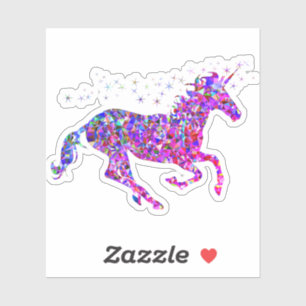Acrylic Unicorn Aufkleber