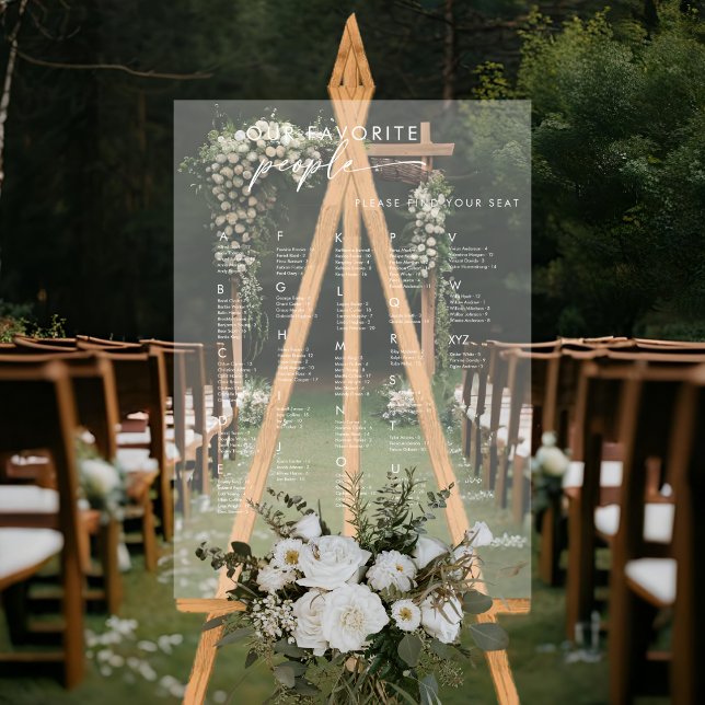 Acrylic Unsere Lieblings-Leute Hochzeitskarte Acrylschild (Von Creator hochgeladen)