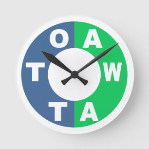Acrylic Wall Clock DESIGN OTTAWA Runde Wanduhr