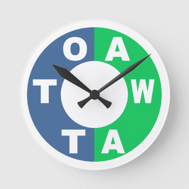 Acrylic Wall Clock DESIGN OTTAWA Runde Wanduhr (Vorderseite)