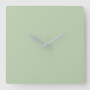 Acrylic Wall Clock, Tea Green Quadratische Wanduhr