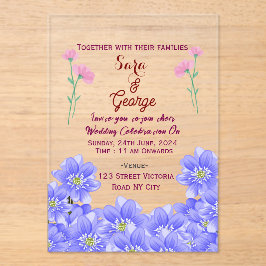 Acrylic Wedding Invitations  Acryleinladungen