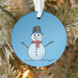 Acryllic-Schneemann-Ornament Ornament