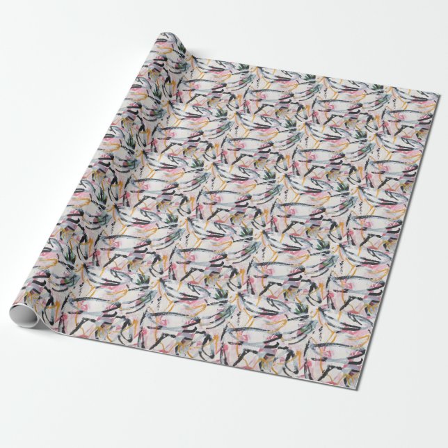 Acrylmaldesign-Element Geschenkpapier (Ungerollt)