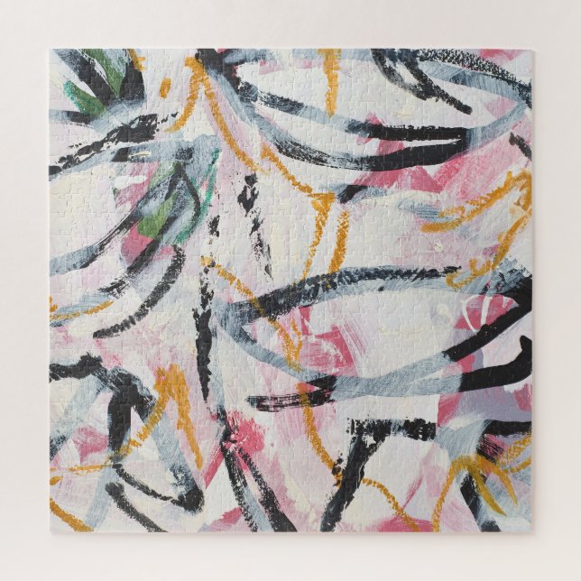 Acrylmaldesign-Element Puzzle (Vertikal)