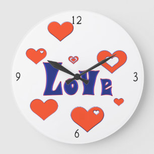 Acrylmauer Große Wanduhr