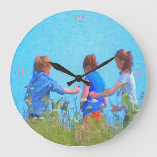 Acrylmauer Große Wanduhr