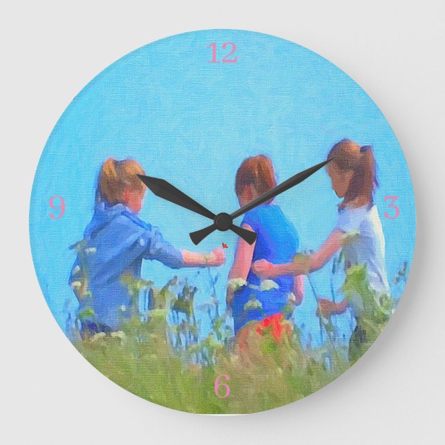 Acrylmauer Große Wanduhr (Vorderseite)