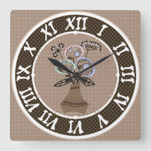 Acrylmauer Quadratische Wanduhr