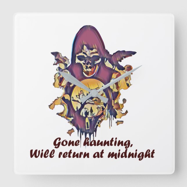Acrylmauer Quadratische Wanduhr (Vorderseite)